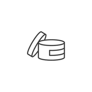 Cream icon vector on white background Stock Illustration