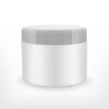 Cream jar mock-up Stock Illustration