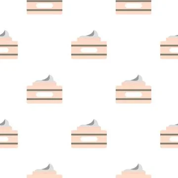 Cream in a jar pattern flat Stock Illustration