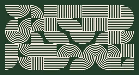 Cream Line Abstract Geometric Pattern Stock Illustration