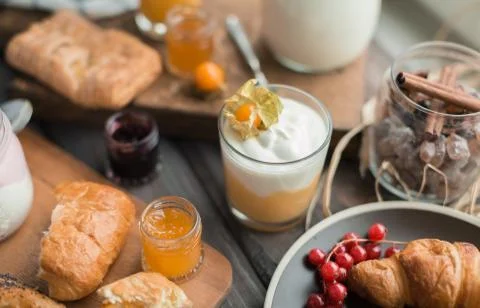 Cream mousse Stock Photos