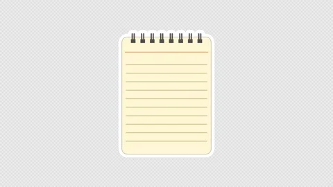 Cream notebook Stock Footage 336226855