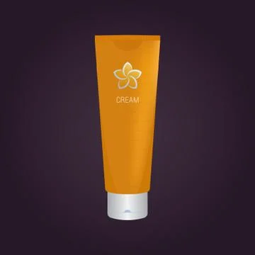 Cream packaging vector design template Stock Illustration
