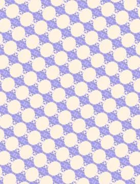 Cream periwinkle sky inspired repeatable decorative tile pattern with lavender b Stock Illustration