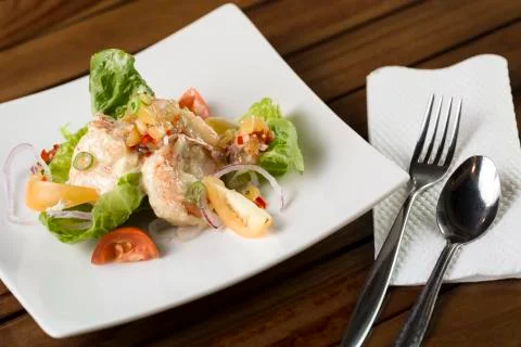Cream prawn Stock-Fotos