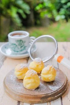Cream puff Stock Photos