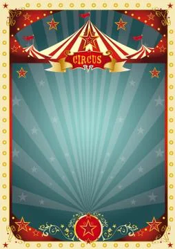 Cream retro circus background Stock Illustration