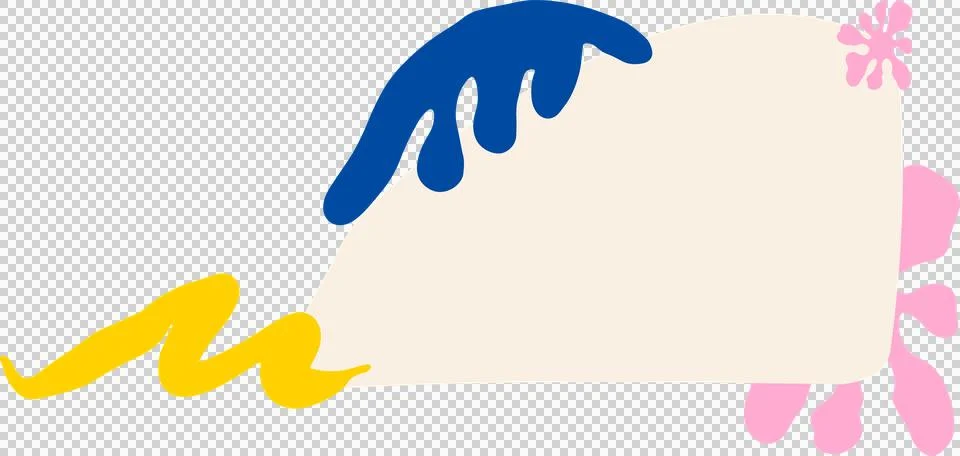 Cream rounded frame is featuring paint accents in vector illustration on Stock Illustration