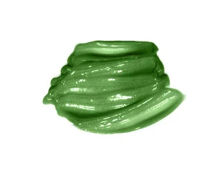 Cream sample on a white background. Foto stock