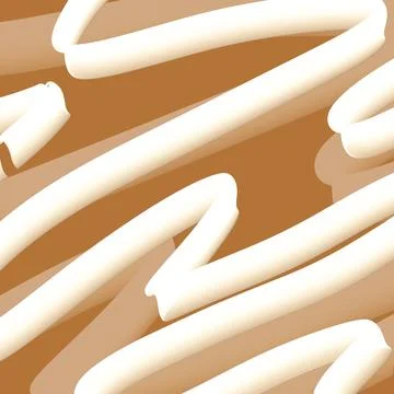 Cream Scribble Lines on Warm Tan Background Stock Illustration