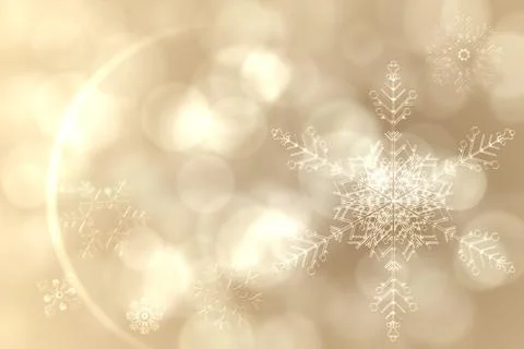 Cream snow flake pattern design Foto stock