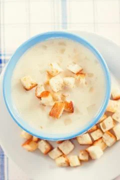Cream soup Stock Photos