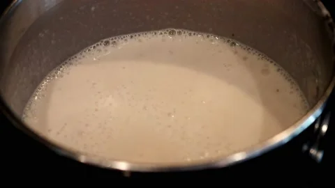 Cream Soup Simmering Stock Footage 131475933