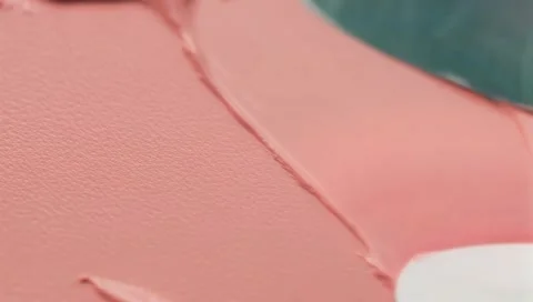 Cream splash on white background Stock Footage 303630101