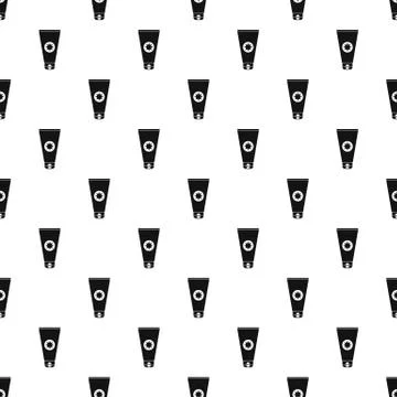 Cream sun protection pattern, simple style Illustrazione stock