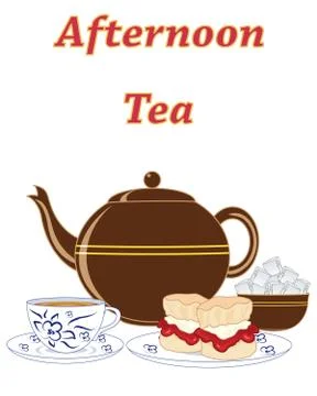 Cream teas Stock Illustration