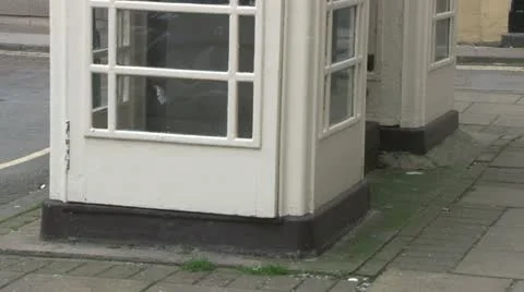 Cream Telephone Box Video stock 11152016