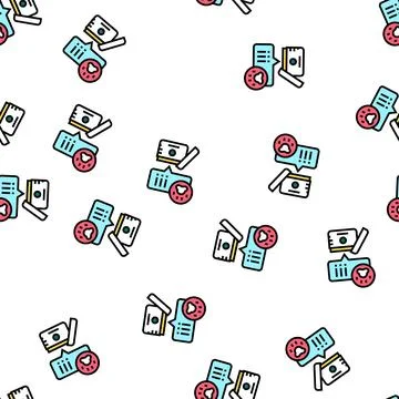 Cream testing on animal vector seamless pattern Illustrazione stock