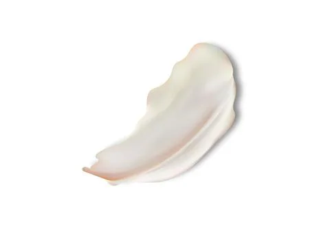 Cream texture stroke isolated on transparent background. Facial creme, foam, gel Stock Illustration