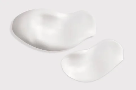 Cream texture stroke isolated on transparent background. Facial creme, foam, gel Stock Illustration