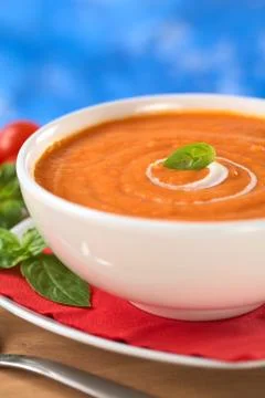 Cream of tomato Stock Photos