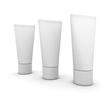 Cream tubes 스톡 일러스트