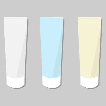 Cream tubes Stock Illustration