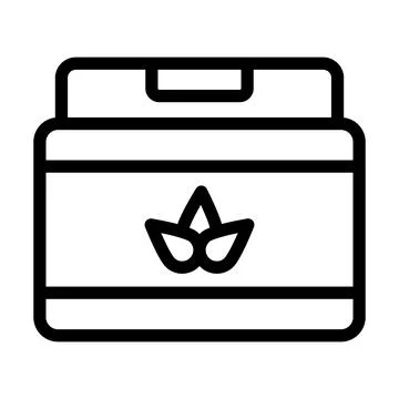 Cream Vector Icon Design Illustration Stock Illustration