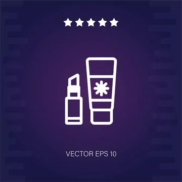 Cream vector icon Illustrazione stock