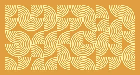 Cream Wave Geometric Pattern Stock Illustration