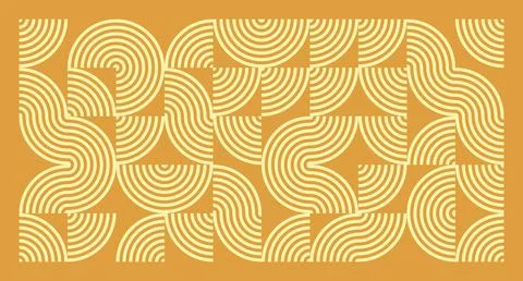Cream Wave Geometric Pattern Stockillustratie