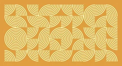 Cream Wave Geometric Pattern Stock Illustration
