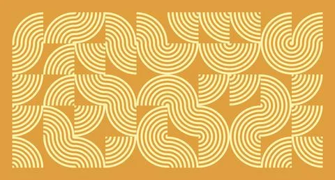 Cream Wave Geometric Pattern Stockillustratie