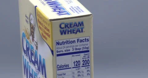 Cream of Wheat Box - Rotating Stock Footage 133361363