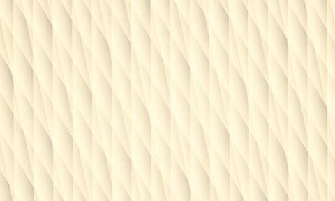 Cream woven diagonal pattern abstract background, soft curved ridges create Stock Illustration