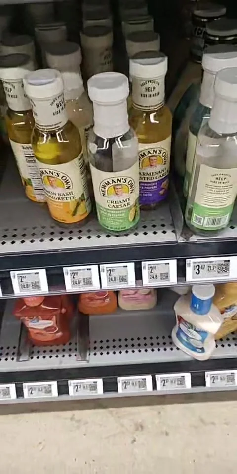 Creamy Caesar Salad Dressing Bottle Appears to Be Filled With Water, Hodgkins, I Видео 343892318
