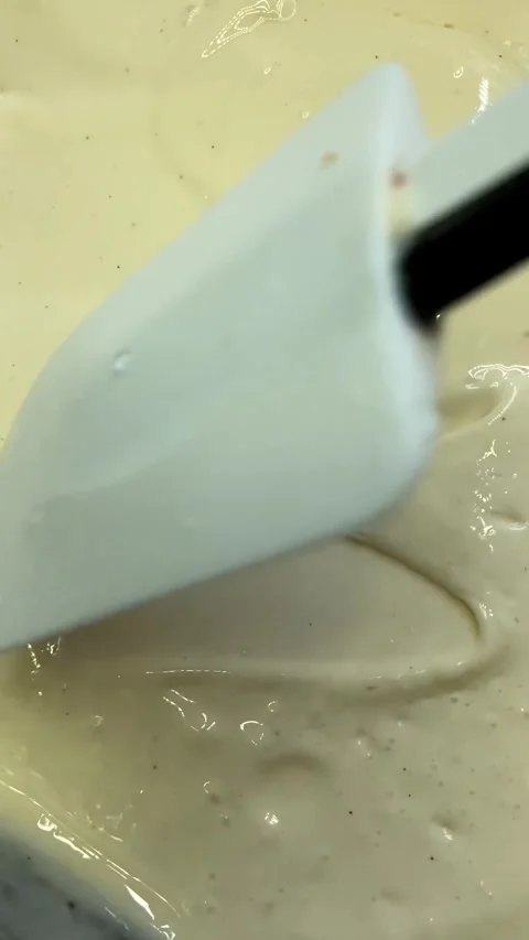 Creamy chocolate vanilla paste cremeux Stock Footage 259499014