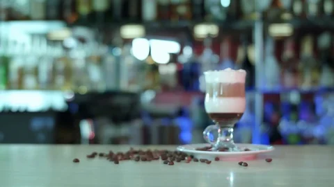 Creamy coffee Stock Footage 129077283