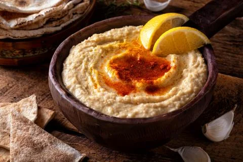 Creamy Hummus Foto stock