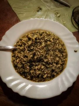 Creamy Vegetable Risotto Foto stock