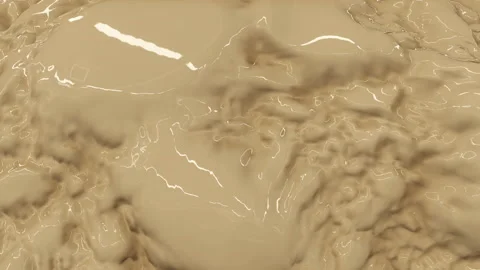 Creamy wave from liquid texture Video stock 163812169