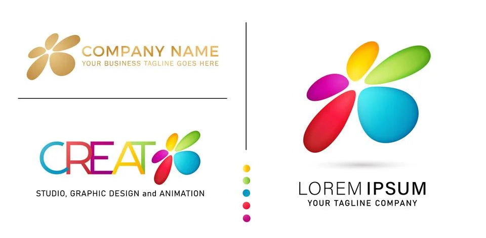 CREAT Abstract Logo Stock Illustration