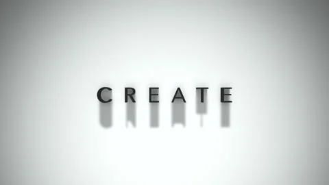 Create 3D title animation matte black text on a white background Stock Footage 300716345
