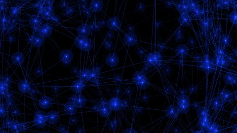 Create an abstract representation of network connections with nodes Stock Footage 276392842