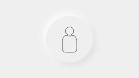 Create account screen icon isolated on white background. Video stock 156133259