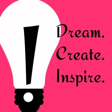 Create and inspire Stock-Illustration