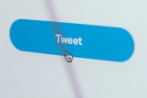 Create and send twit button Stock Photos