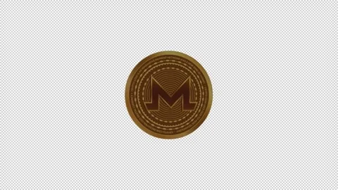 Create a Buzz around Your Project with Digital Coin Monero Loop Animation Stock Footage 244966274
