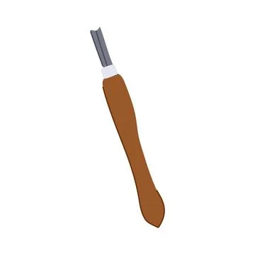 Create chisel carving cartoon vector illustration イラスト素材