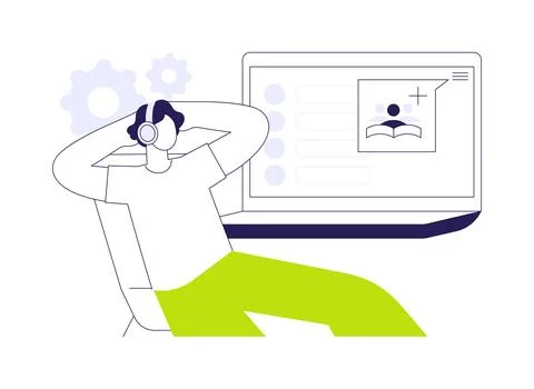 Create class abstract concept vector illustration. Illustrazione stock